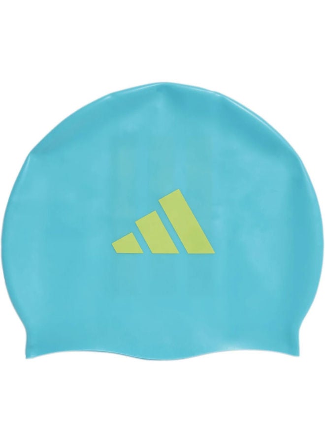 Adidas Kids 3-Stripes Swim Cap - Image 1